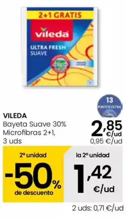 Eroski VILEDA Bayeta Suave 30% Microfibras 2+1 oferta