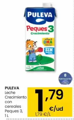 Eroski PULEVA Leche Crecimiento con cereales Peques 3 oferta
