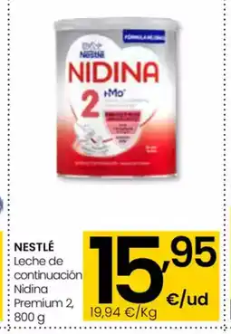 Eroski NESTLÉ Leche de continuación Nidina Premium 2, oferta