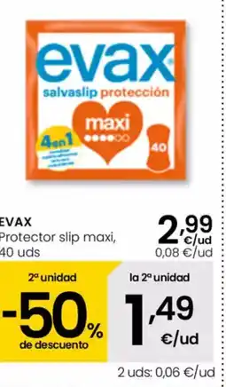 Eroski EVAX Protector slip maxi oferta
