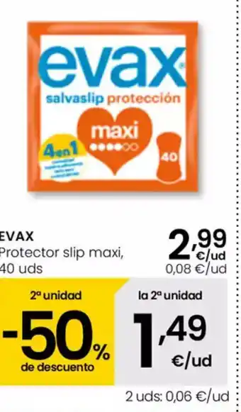 Eroski EVAX Protector slip maxi oferta