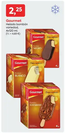 Suma Supermercados GOURMET Helado bombón variedad oferta