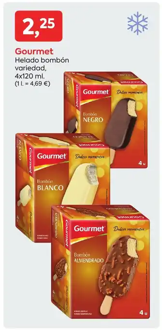 Suma Supermercados GOURMET Helado bombón variedad oferta