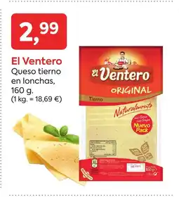 Suma Supermercados EL VENTERO Queso tierno en lonchas oferta