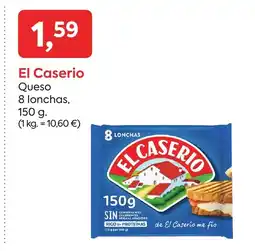 Suma Supermercados EL CASERIO Queso 8 lonchas oferta