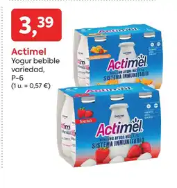 Suma Supermercados ACTIMEL Yogur bebible variedad oferta