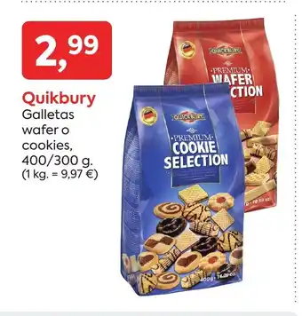 Suma Supermercados QUIKBURY Galletas wafer o cookies oferta