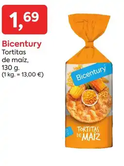 Suma Supermercados BICENTURY Tortitas de maiz oferta
