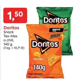 Suma Supermercados DRITOS Snack Tex Mex o chili oferta