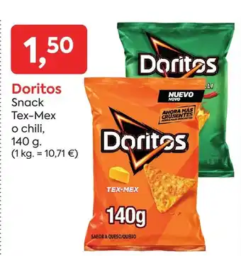 Suma Supermercados DRITOS Snack Tex Mex o chili oferta