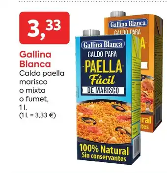 Suma Supermercados GALLINA BLANCA Caldo paella marisco o mixta o fumet oferta