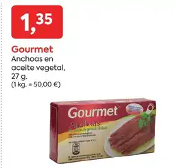 Suma Supermercados GOURMET Anchoas en aceite vegetal oferta