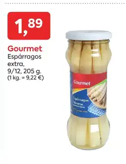 Suma Supermercados GOURMET Espárragos extra oferta