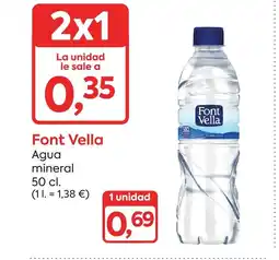 Suma Supermercados FONT VELLA Agua mineral oferta