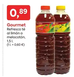 Suma Supermercados GOURMET Refresco té al limón o melocotón oferta