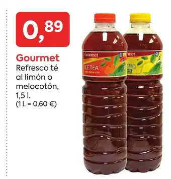 Suma Supermercados GOURMET Refresco té al limón o melocotón oferta