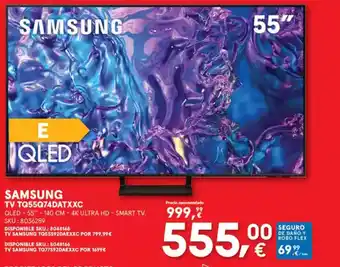 Worten SAMSUNG Tv tq55q74datxxc oferta
