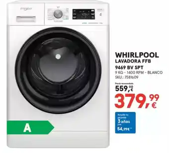 Worten WHIRLPOOL Lavadora ffb 9469 bv spt oferta