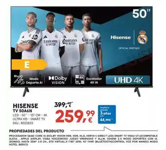 Worten HISENSE Tv 50a6n oferta