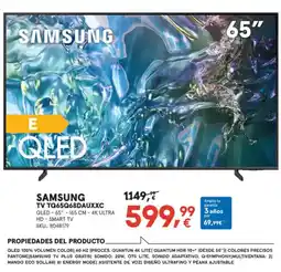 Worten SAMSUNG Tv tq65q68dauxxc oferta