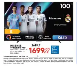 Worten HISENSE Tv 100e7nq-pro oferta