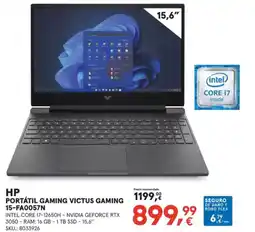 Worten HP Portátil gaming victus gaming 15-fa0057n oferta