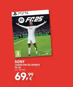 Worten SONY Juego ps5 ea sports FC 25 oferta