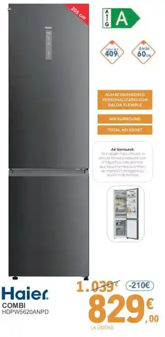 E.Leclerc HAIER Combi hdpw5620anpd oferta