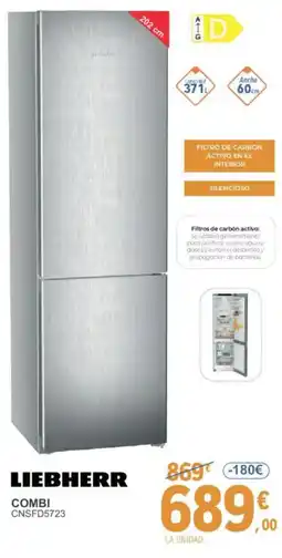 E.Leclerc LIEBHERR Combi cnsfd5723 oferta