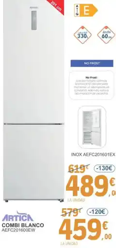 E.Leclerc ARTICA Combi blanco aefc201600ew oferta