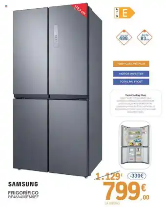 E.Leclerc SAMSUNG Frigorífico rf48a400em9ef oferta