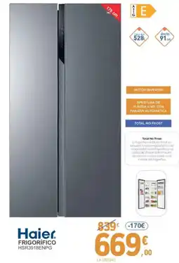E.Leclerc HAIER Frigorífico hsr3918enpg oferta