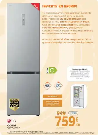 E.Leclerc LG Combi gbv7270cpy oferta
