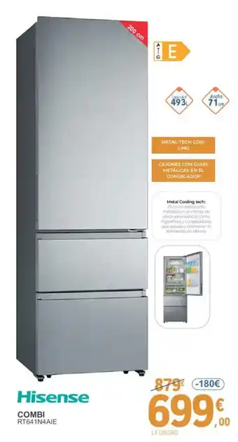 E.Leclerc HISENSE Combi rt641n4aie oferta