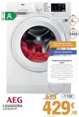 E.Leclerc AEG Lavadora l6fb1947p oferta