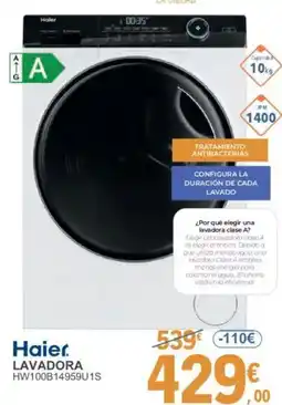 E.Leclerc HAIER Lavadora hw100b14959u1s oferta