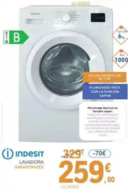 E.Leclerc INDESIT Lavadora im640timeee oferta