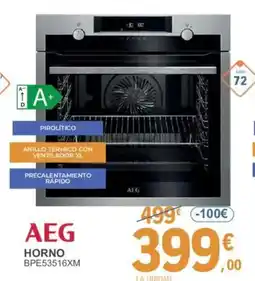 E.Leclerc AEG Horno bpe53516xm oferta