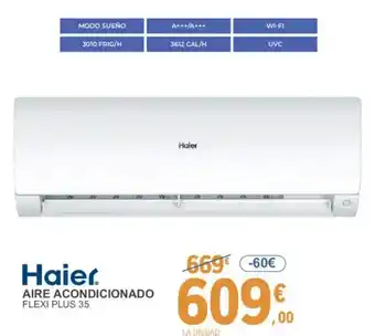 E.Leclerc HAIER Aire acondicionado flexi plus 35 oferta