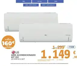 E.Leclerc LG Aire acondicionado kit 2x1 2x1wifi912.set oferta