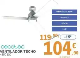 E.Leclerc CECOTEC Ventilador techo oferta