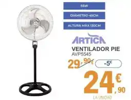E.Leclerc ARTICA Ventilador pie avp5545 oferta