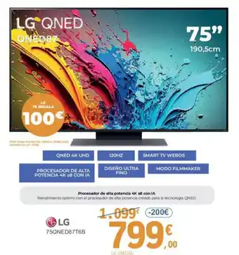 E.Leclerc LG 75QNED87T6B oferta