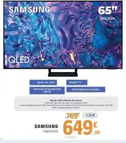 E.Leclerc SAMSUNG TQ65Q70D oferta