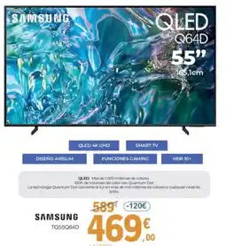 E.Leclerc SAMSUNG TQ55Q64D oferta