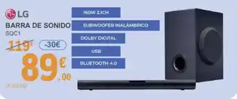 E.Leclerc LG Barra de sonido oferta