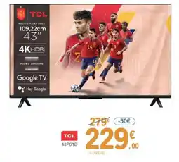 E.Leclerc TCL 43P61B oferta