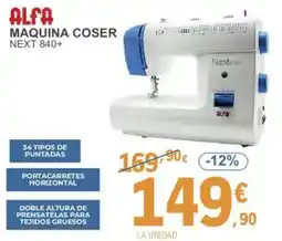 E.Leclerc ALFA Maquina coser next 840+ oferta
