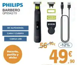 E.Leclerc PHILIPS Barbero qp6542/15 oferta
