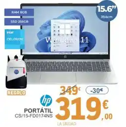 E.Leclerc HP Portátil cs/15-fd0174ns oferta